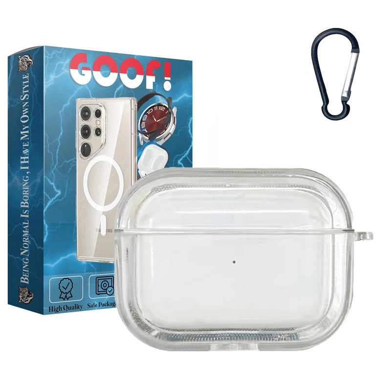 کاور گوف طرح Clear ShockProof مناسب برای کیس اپل ایرپاد پرو 2 به همراه گیره