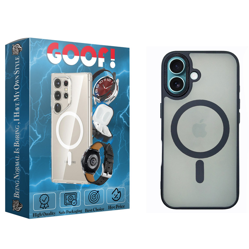 کاور گوف مدل Silicone Half Metal مناسب برای گوشی موبایل اپل iPhone 16
