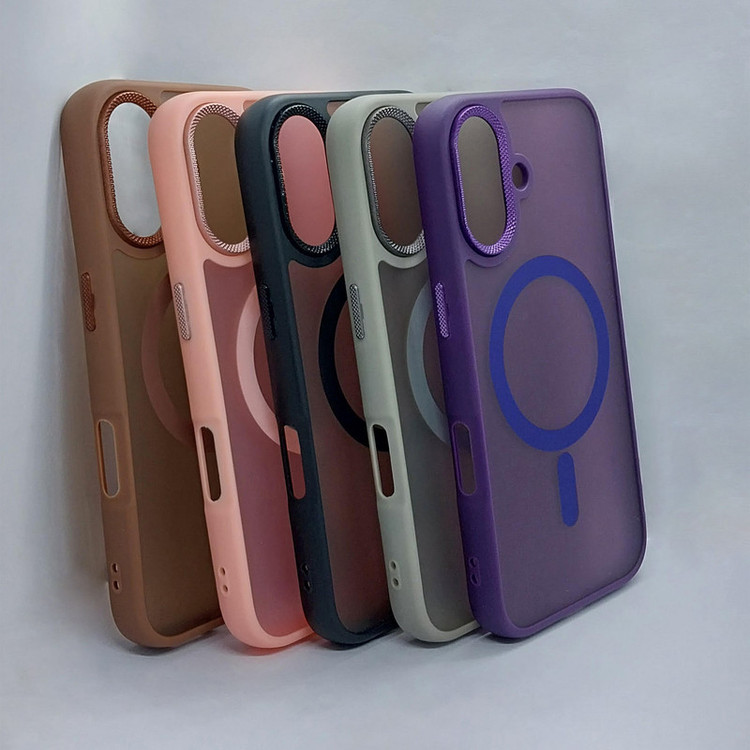 کاور گوف مدل Silicone Half Metal مناسب برای گوشی موبایل اپل iPhone 16