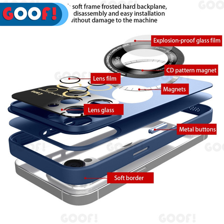 کاور گوف مدل Nice Magnetic Window Magsafe مناسب برای گوشی موبایل اپل Iphone 11 Pro