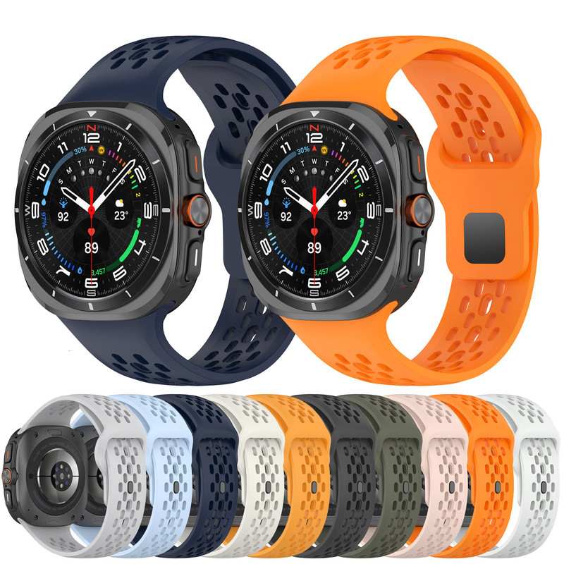 بند گوف مدل Silicone Breathable Belt مناسب برای ساعت هوشمند سامسونگ Galaxy Watch Ultra 47mm