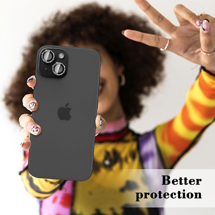 محافظ لنز دوربین فلزی مسیر مدل Glitteri مناسب برای گوشی موبایل اپل iPhone 13 / 13 mini