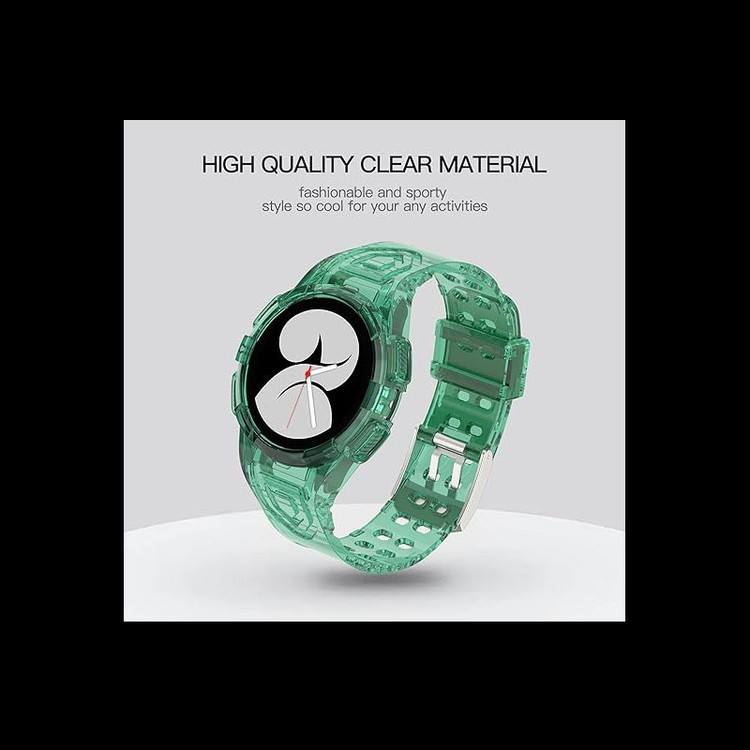 بند مدل Transparent مناسب برای ساعت هوشمند سامسونگ Galaxy Watch 4 Classic 46mm به همراه کاور