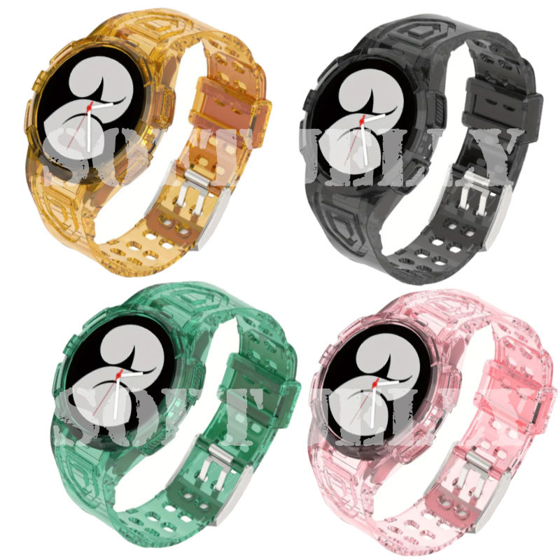 بند مدل Transparent مناسب برای ساعت هوشمند سامسونگ Galaxy Watch 4 Classic 46mm به همراه کاور