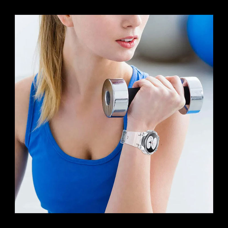 بند مدل Transparent مناسب برای ساعت هوشمند سامسونگ Galaxy Watch 4 Classic 46mm به همراه کاور