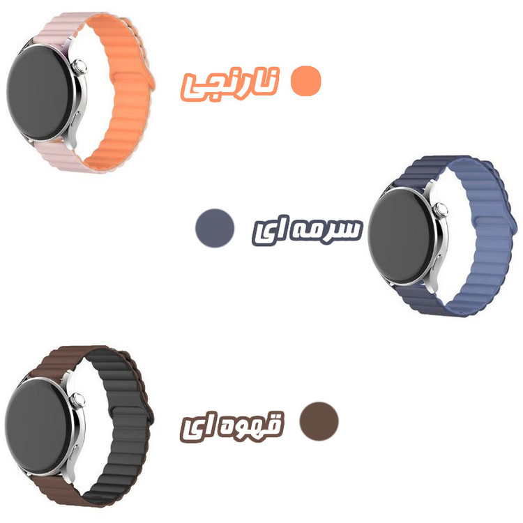 بند انتک مدل Silicone DC Magnetic مناسب برای اپل واچ سری 1/2/3/4/5/6/7/8/9/SE سایز 38/40/41 میلی متری