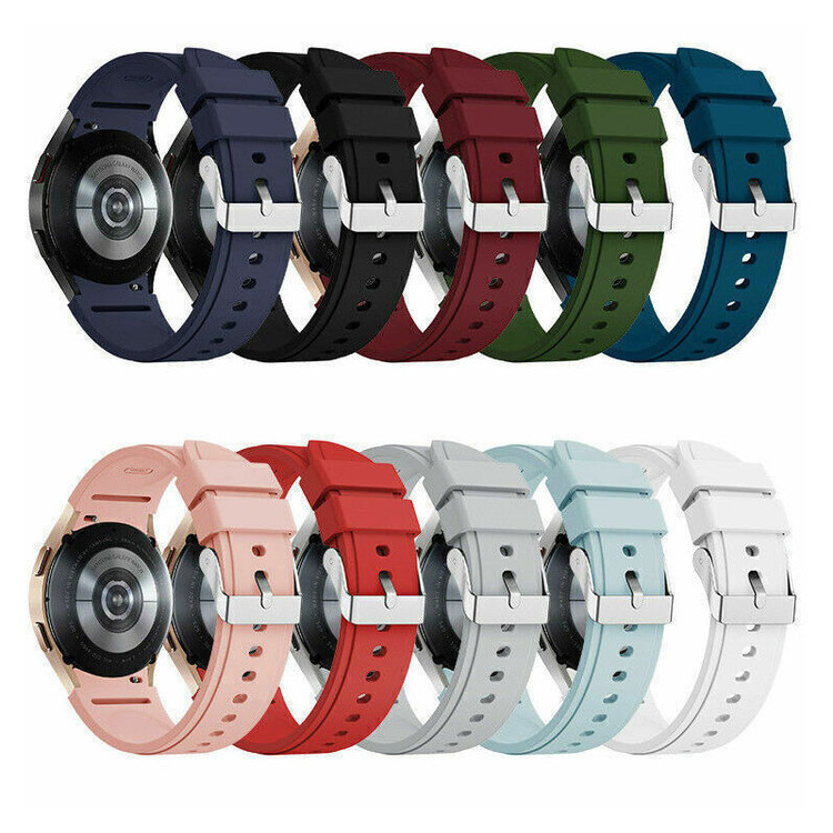 بند مدل Silicone Sport Fit مناسب برای ساعت هوشمند سامسونگ Galaxy Watch 4 40mm /44mm /Classic 42mm /Classic 46mm / Watch 5 40mm / 44mm / Pro 45mm / Watch 6 40mm / 44mm / Classic 43mm / Classic 47mm