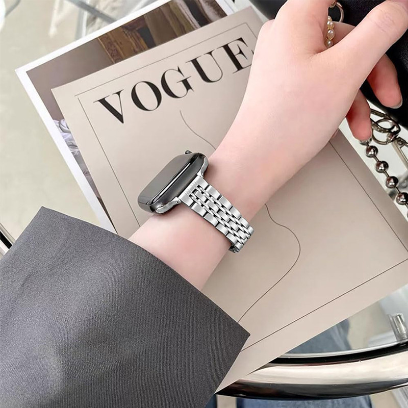 بند گوف مدل 7Bead Slim مناسب برای اپل واچ سری 1/2/3/4/5/6/7/8/9/SE/ سایز 38/40/41 میلی متری