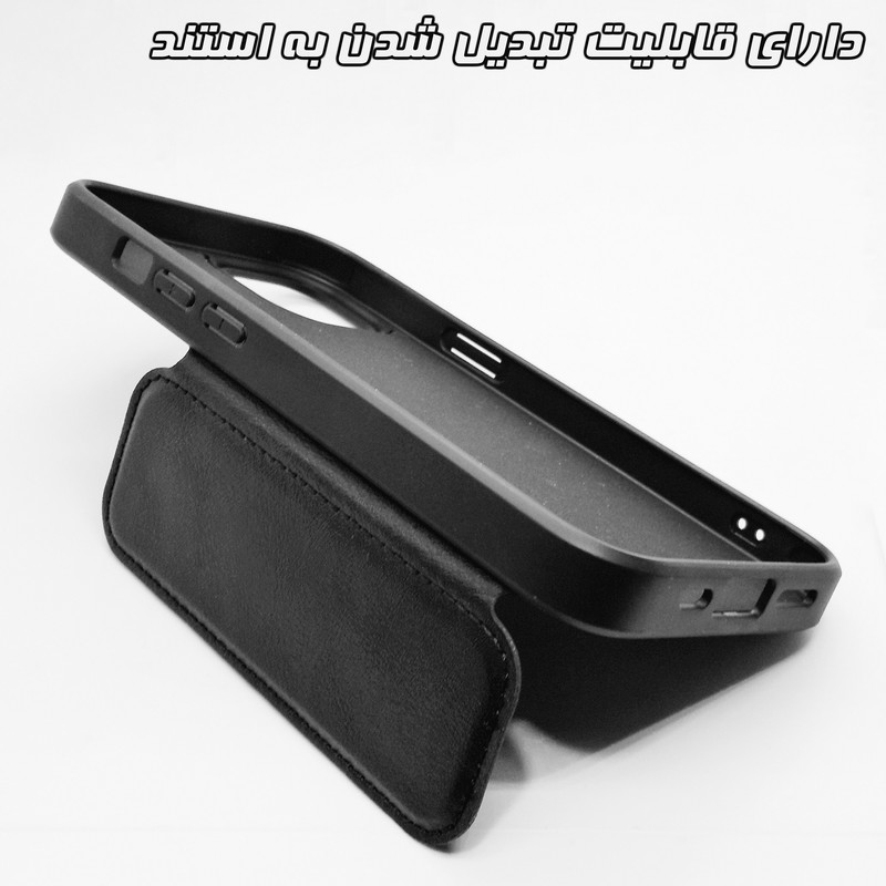 کاور گوف مدل Luxury Leather Magnetic مناسب برای گوشی موبایل اپل iPhone 13
