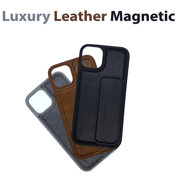 کاور گوف مدل Luxury Leather Magnetic مناسب برای گوشی موبایل اپل iPhone 13