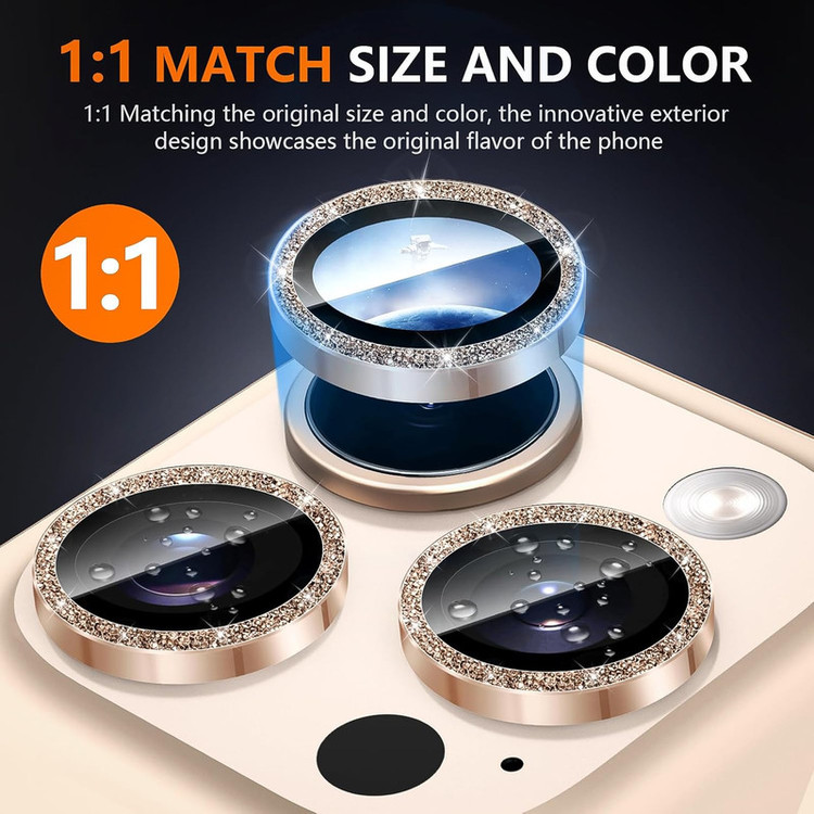 محافظ لنز دوربین گوف مدل Luxury Crystal مناسب برای گوشی موبایل اپل iPhone 13 Pro /13 Pro Max