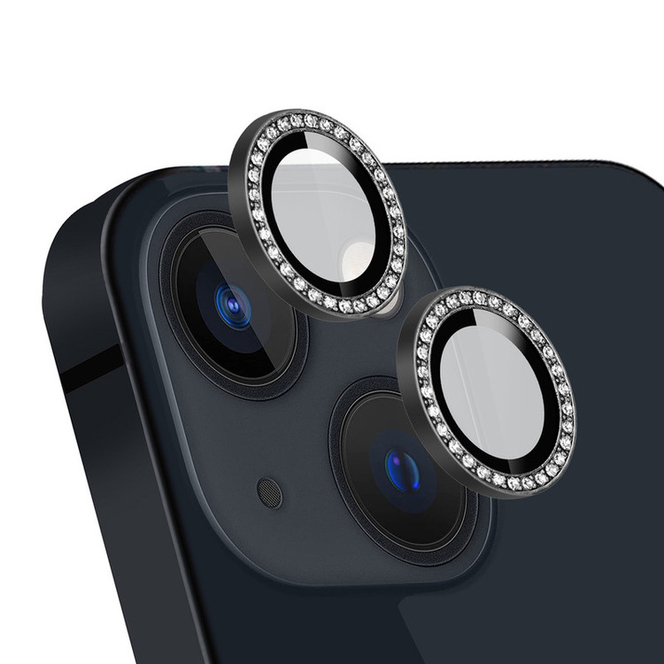 محافظ لنز دوربین گوف مدل رینگی نگین دار مناسب برای گوشی موبایل اپل iPhone 13 / 13 Mini