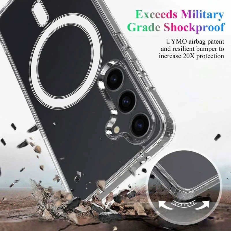کاور گوف مدل Clear Magnetic Magsafe مناسب برای گوشی موبایل سامسونگ Galaxy A06