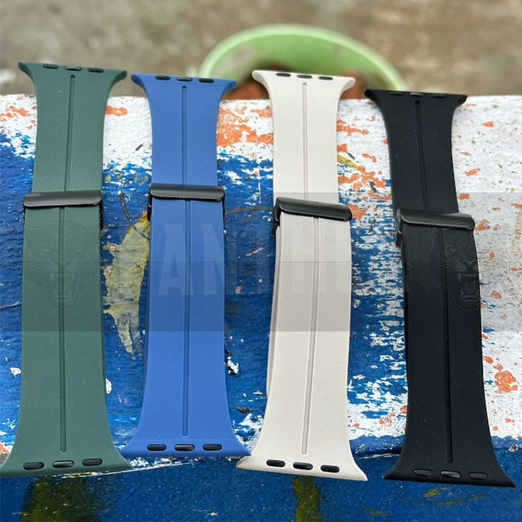 بند پنتر مدل Silicon Magnetic مناسب برای اپل واچ سری 1/2/3/4/5/6/7/8/9/ SE / ULTRA / ULTRA 2 سایز 42/44/45/49 میلی متری