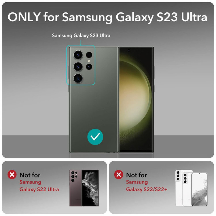محافظ لنز دوربین گوف مدل رینگی مناسب برای گوشی موبایل سامسونگ Galaxy S23 Ultra