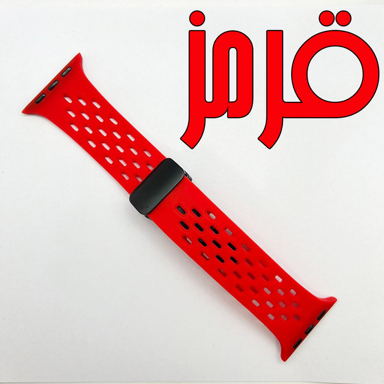 بند گوف مدل Breathable Silicon Magnetic مناسب برای اپل واچ سری 1/2/3/4/5/6/7/8/9/SE/ سایز 38/40/41mm