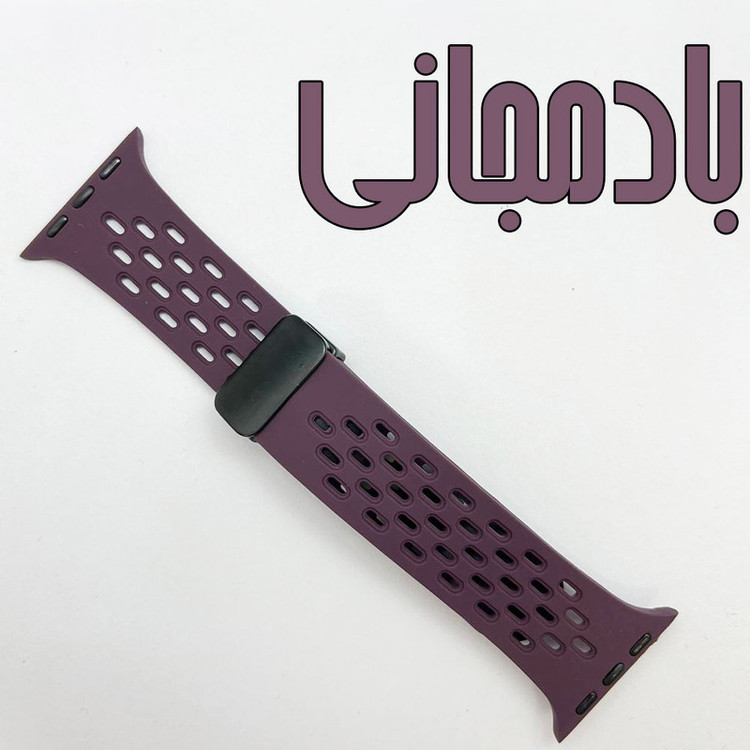 بند گوف مدل Breathable Silicon Magnetic مناسب برای اپل واچ سری 1/2/3/4/5/6/7/8/9/SE/ سایز 38/40/41mm
