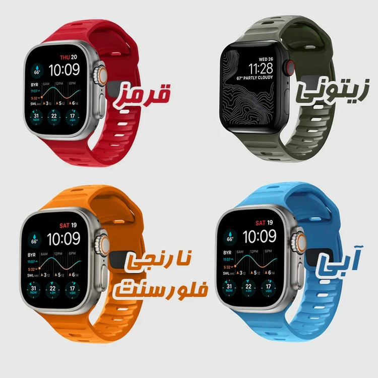 بند گوف مدل SPG-10 مناسب برای ساعت هوشمند اپل سری 10 سایز 42 میلی متری