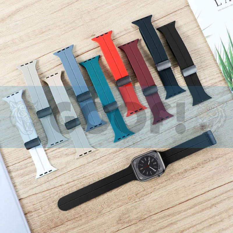بند گوف مدل Silicon Magnetic مناسب برای اپل واچ سری 1/2/3/4/5/6/7/8/9/ SE / ULTRA / ULTRA 2 سایز 42/44/45/49 میلی متری