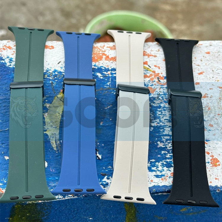 بند گوف مدل Silicon Magnetic مناسب برای اپل واچ سری 1/2/3/4/5/6/7/8/9/ SE / ULTRA / ULTRA 2 سایز 42/44/45/49 میلی متری