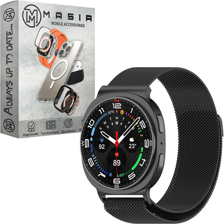 بند مسیر مدل Milanese 1 مناسب برای ساعت هوشمند سامسونگ Galaxy Watch 8 Classic 46mm