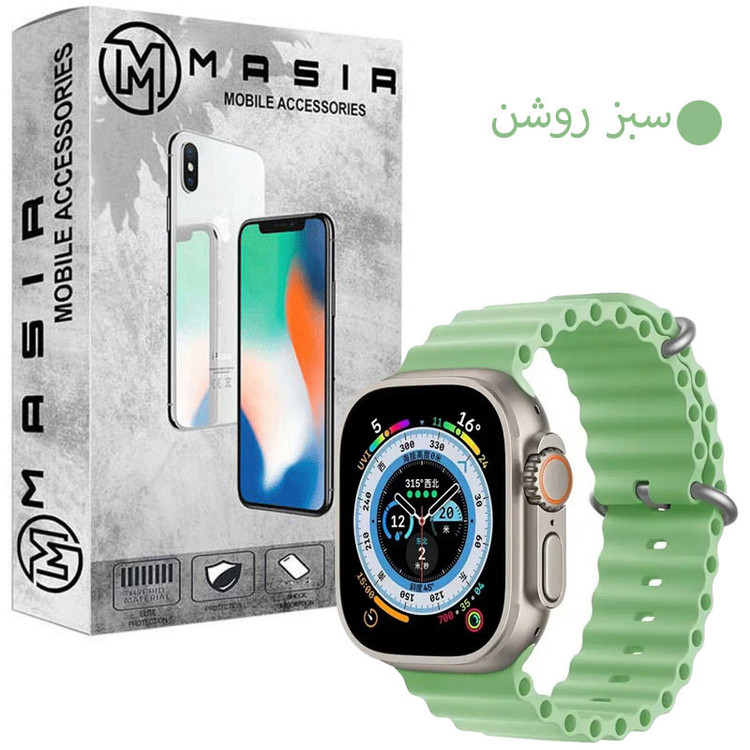 بند مسیر مدل Ocean مناسب برای اپل واچ سری Ultra سایز 49 میلی متری