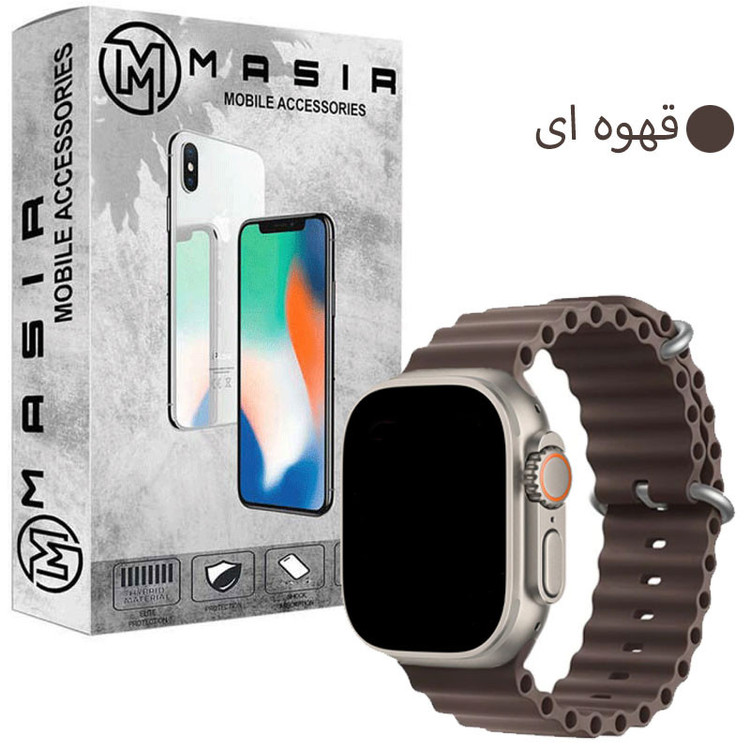 بند مسیر مدل Ocean مناسب برای اپل واچ سری Ultra سایز 49 میلی متری