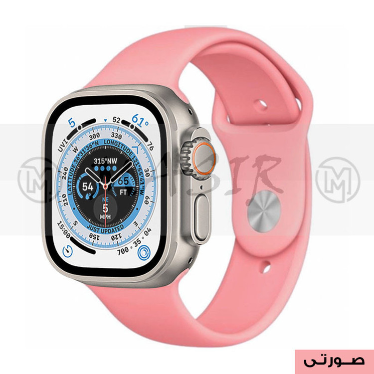 بند مسیر مدل Silicone Strap مناسب برای اپل واچ Ultra 49mm / Ultra 2 49mm