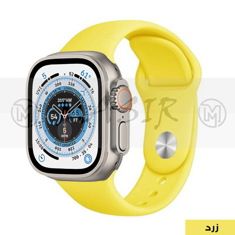 بند مسیر مدل Silicone Strap مناسب برای اپل واچ Ultra 49mm / Ultra 2 49mm