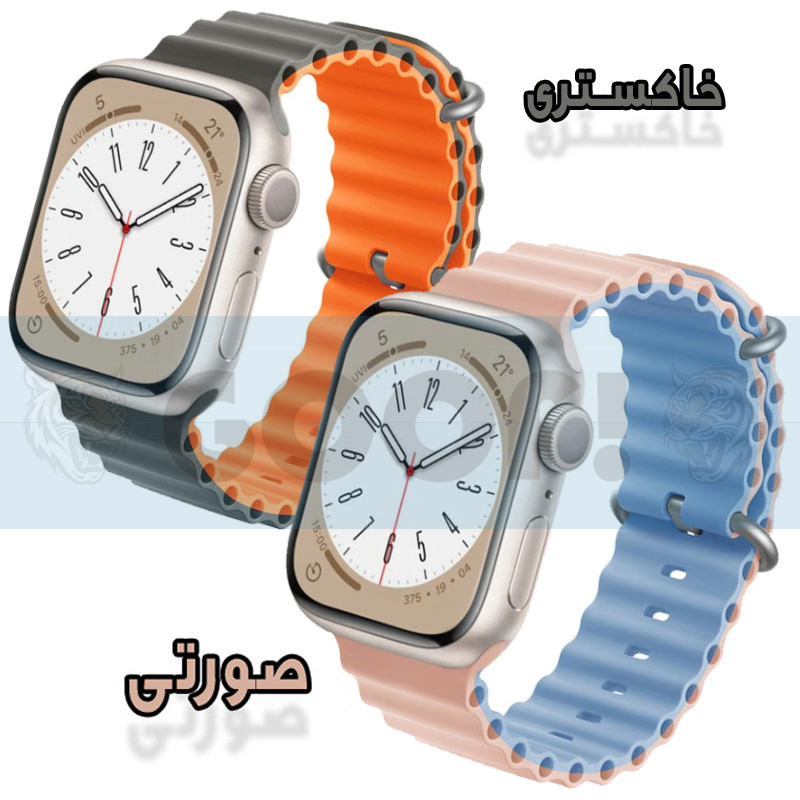 بند گوف مدل Ocean Silic Strap مناسب برای اپل واچ Ultra 49mm / Ultra 2 49mm