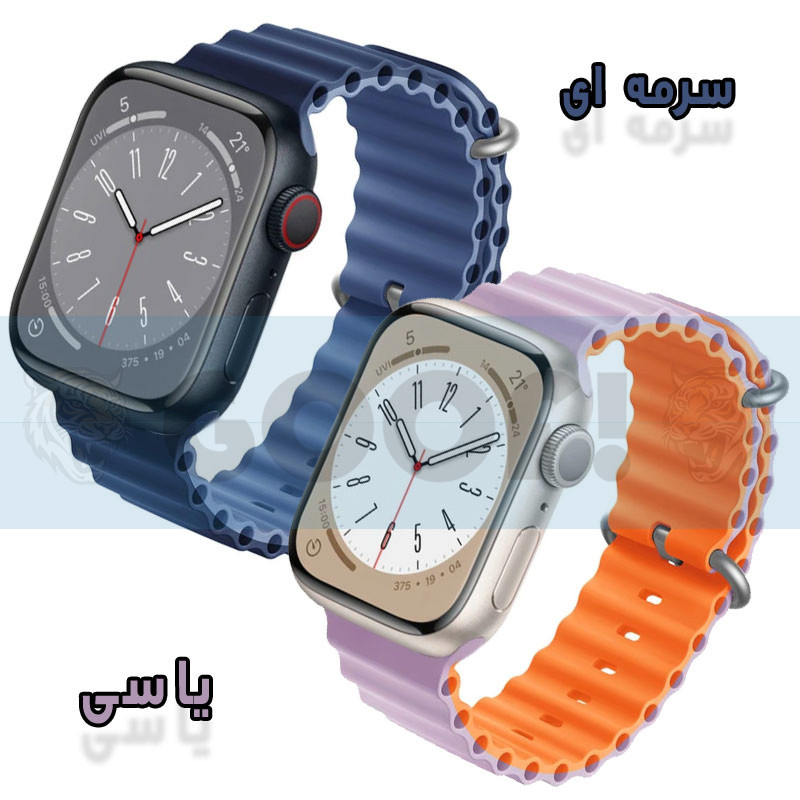بند گوف مدل Ocean Silic Strap مناسب برای اپل واچ Ultra 49mm / Ultra 2 49mm