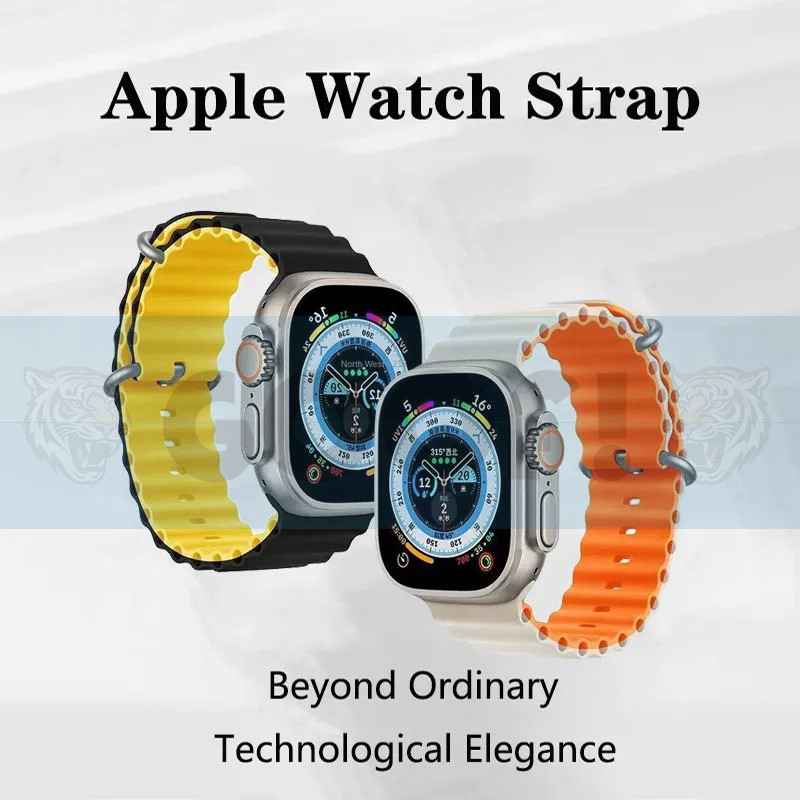 بند گوف مدل Ocean Silic Strap مناسب برای اپل واچ Ultra 49mm / Ultra 2 49mm