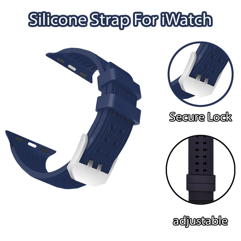 بند گوف مدل Silicone Silix-B مناسب برای ساعت هوشمند اپل واچ سری 10 سایز 46 میلی متری