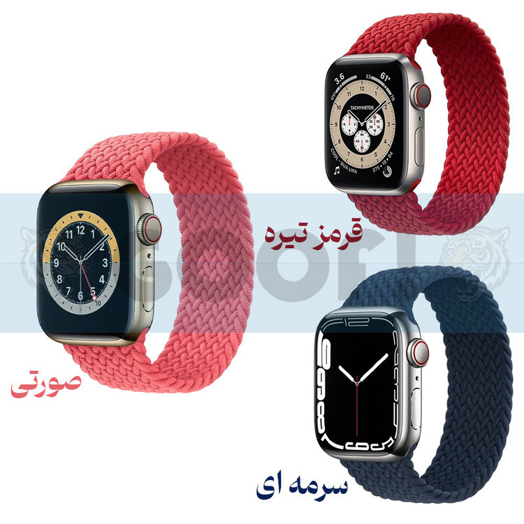 بند گوف مدل Kesh-G مناسب برای اپل واچ سری 1/2/3/4/5/6/7/8/9/SE سایز 38/40/41 میلی متری