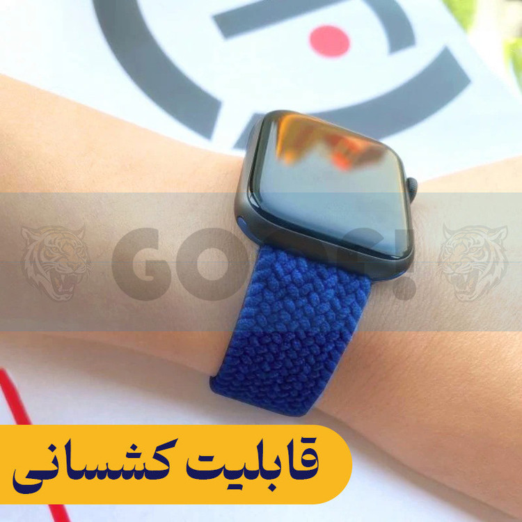 بند گوف مدل Kesh-G مناسب برای اپل واچ سری 1/2/3/4/5/6/7/8/9/SE سایز 38/40/41 میلی متری