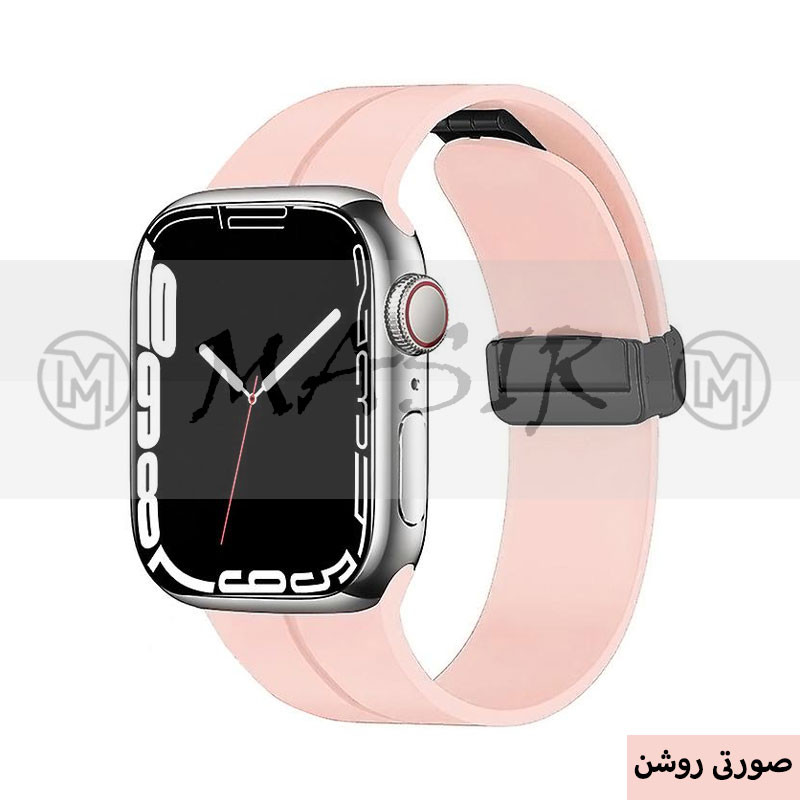 بند مسیر مدل Bracelet Correa Magnetic مناسب برای اپل واچ سری 1/2/3/4/5/6/7/8/9/SE/ULTRA سایز 42/44/45/49 میلی متری