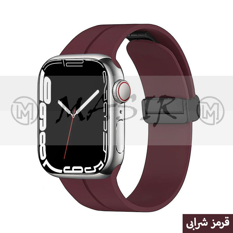 بند مسیر مدل Bracelet Correa Magnetic مناسب برای اپل واچ سری 1/2/3/4/5/6/7/8/9/SE/ULTRA سایز 42/44/45/49 میلی متری