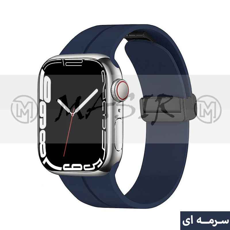 بند مسیر مدل Bracelet Correa Magnetic مناسب برای اپل واچ سری 1/2/3/4/5/6/7/8/9/SE/ULTRA سایز 42/44/45/49 میلی متری