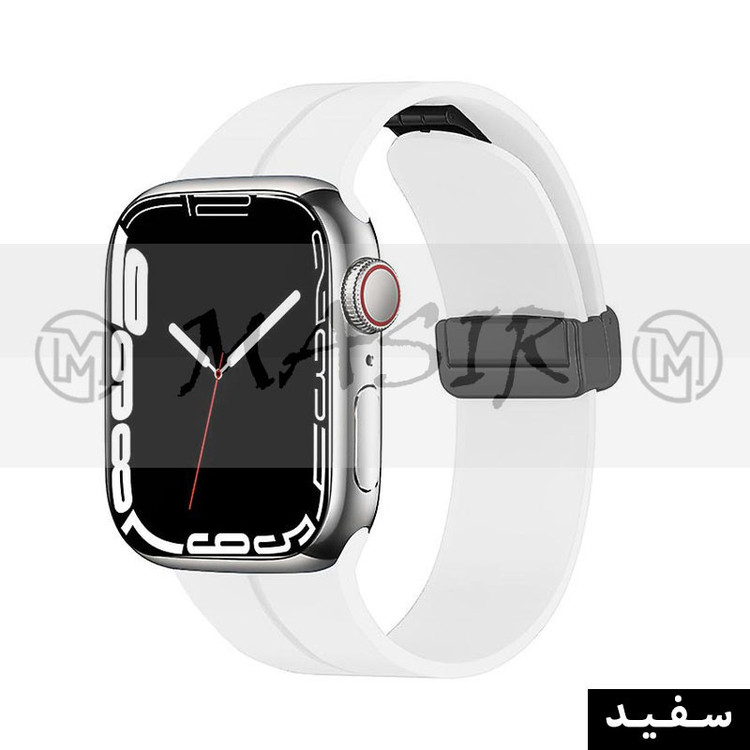 بند مسیر مدل Bracelet Correa Magnetic مناسب برای اپل واچ سری 1/2/3/4/5/6/7/8/9/SE/ULTRA سایز 42/44/45/49 میلی متری