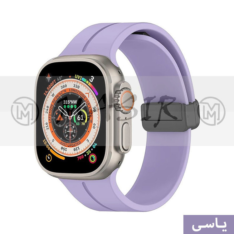 بند مسیر مدل Bracelet Correa Magnetic مناسب برای اپل واچ سری 1/2/3/4/5/6/7/8/9/SE/ULTRA سایز 42/44/45/49 میلی متری