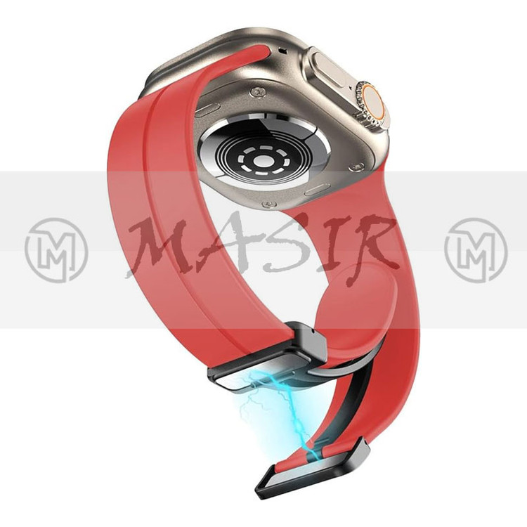 بند مسیر مدل Bracelet Correa Magnetic مناسب برای اپل واچ سری 1/2/3/4/5/6/7/8/9/SE/ULTRA سایز 42/44/45/49 میلی متری
