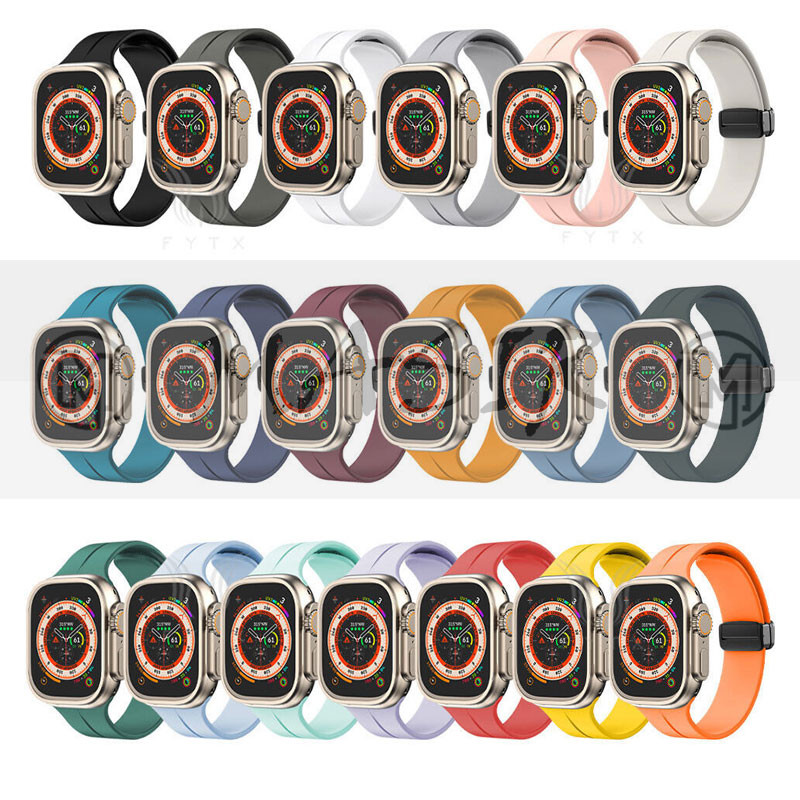 بند مسیر مدل Bracelet Correa Magnetic مناسب برای اپل واچ سری 1/2/3/4/5/6/7/8/9/SE/ULTRA سایز 42/44/45/49 میلی متری
