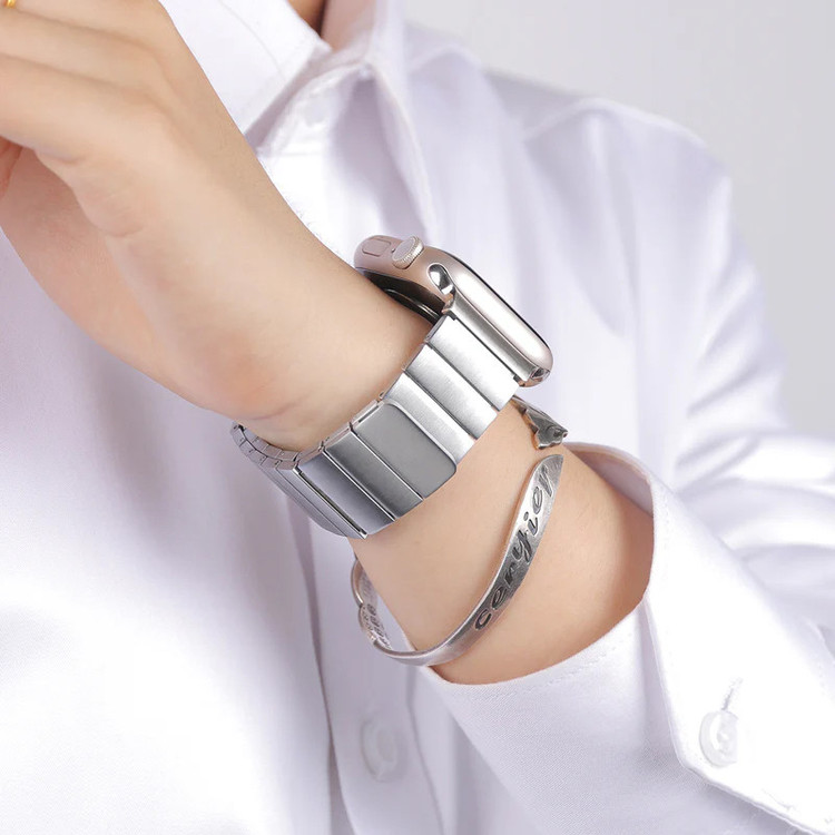 بند گوف مدل Luxury Magnet مناسب برای اپل واچ سری 10 سایز 46 میلی متری