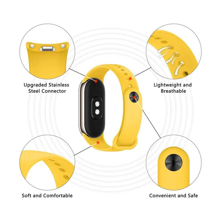 بند مسیر مدل SilicMi مناسب برای ساعت هوشمند شیائومی Mi Band 10
