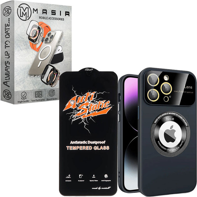 کاور مسیر مدل LXRY2 Magnetic مناسب برای گوشی موبایل اپل iPhone 14 Pro Max به همراه محافظ صفحه نمایش