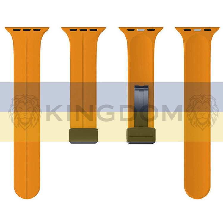 بند کینگدام مدل Silicon Magnetic مناسب برای اپل واچ سری 1/2/3/4/5/6/7/8/9/ SE / ULTRA / ULTRA 2 سایز 42/44/45/49 میلی متری
