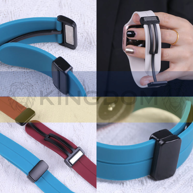 بند کینگدام مدل Silicon Magnetic مناسب برای اپل واچ سری 1/2/3/4/5/6/7/8/9/ SE / ULTRA / ULTRA 2 سایز 42/44/45/49 میلی متری