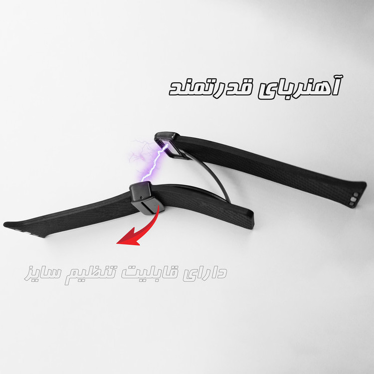 بند گوف مدل Carbon Silicone مناسب برای ساعت هوشمند T800 ultra / T900 ultra / HK8 Pro max / HK9 Ultra 2/HW69 Ultra 2