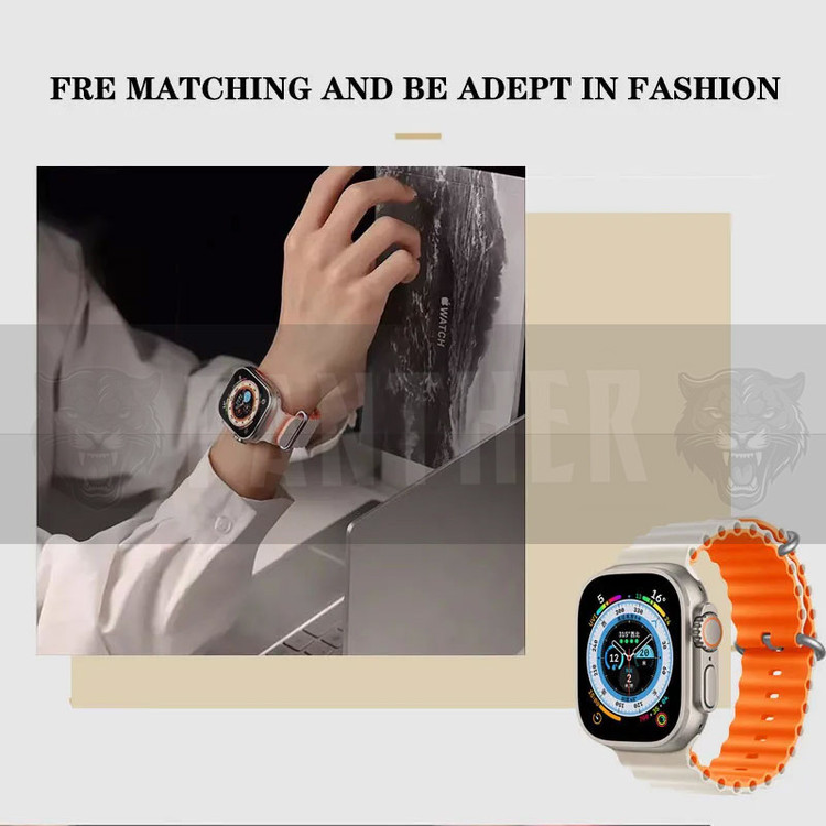 بند پنتر مدل Silicone Loop Ocean مناسب برای اپل واچ Ultra 49mm / Ultra 2 49mm