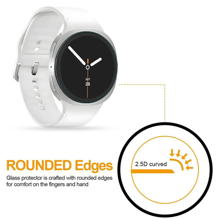 محافظ صفحه نمایش گوف مدل Tempered Glass مناسب برای ساعت هوشمند سامسونگ Galaxy Watch 8 Classic 46mm بسته سه عددی
